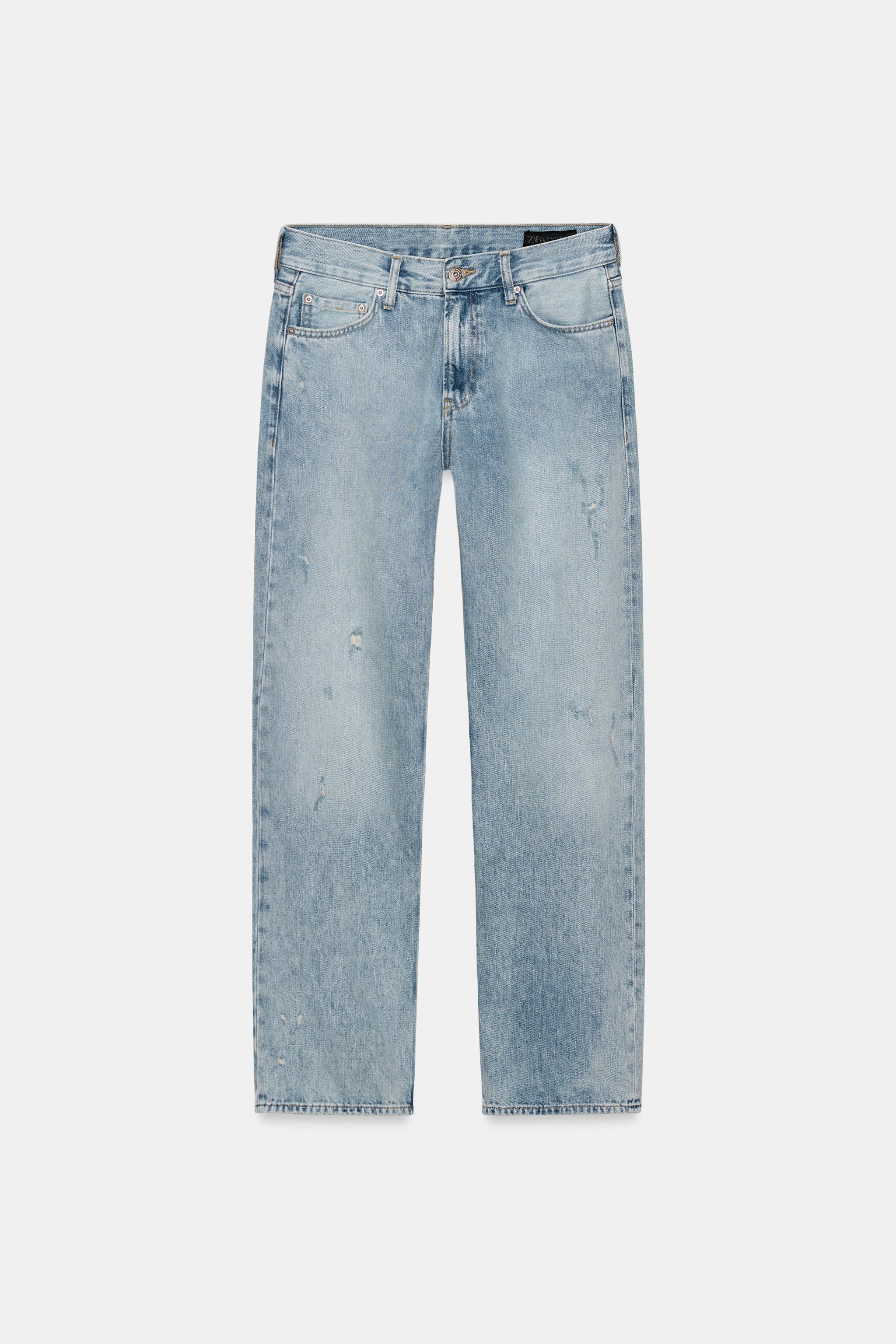 ZW COLLECTION RELAXED STRAIGHT LOW RISE JEANS